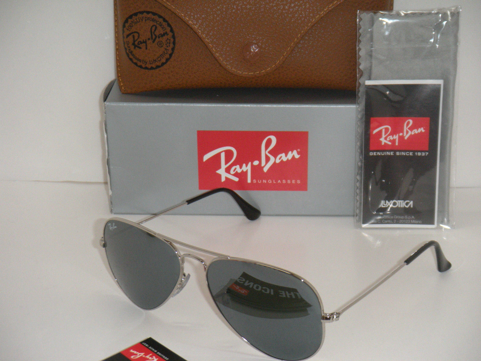 Authentic Ray-Ban Aviator Sunglasses - High Impact Coffee