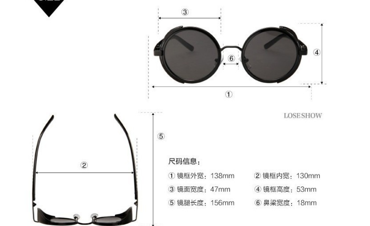 HIC-1376 МАJOR  Steampunk Sunglasses