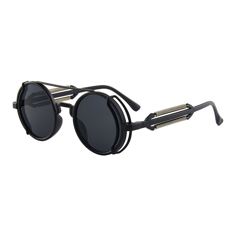 Black steampunk hot sale sunglasses