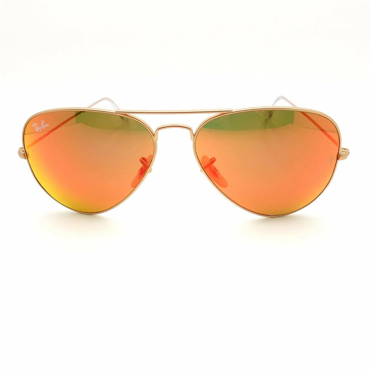 Ray Ban 3025 112/69 Aviator Gold Frame with FIRE MIRROR Lens