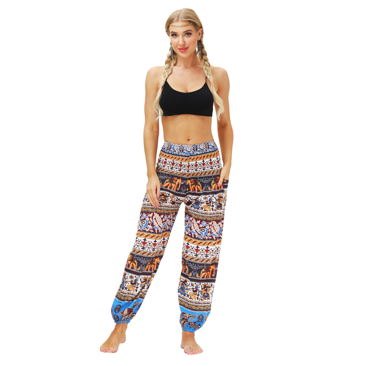 Boho Print Women&#39;s Workout Pants