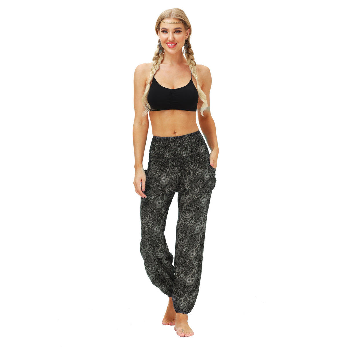 Boho Print Women&#39;s Workout Pants