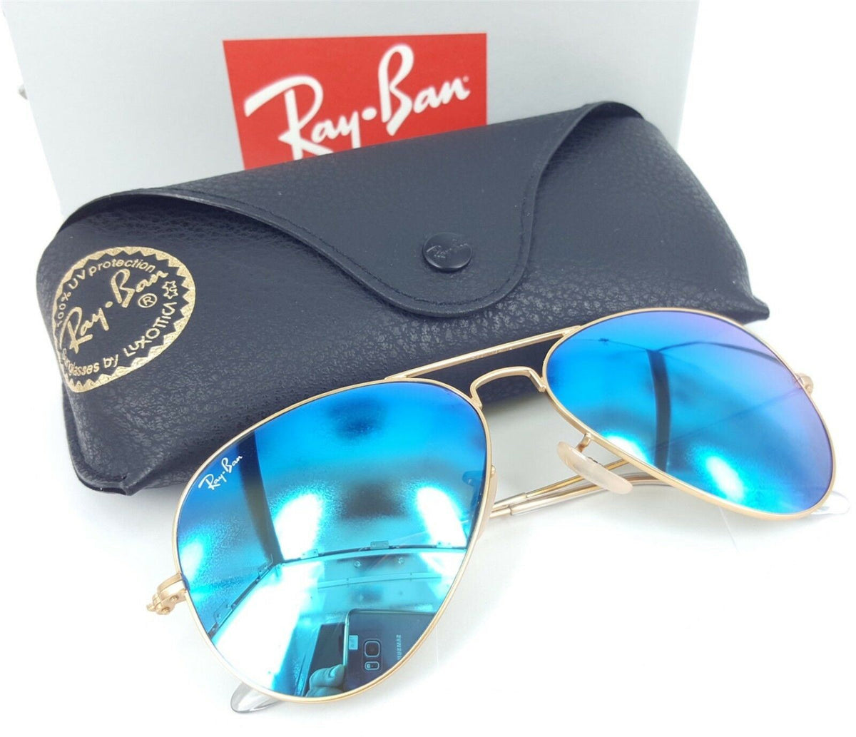 Ray Ban 3025 112/17 Aviator with BLUR MIRROR Lens