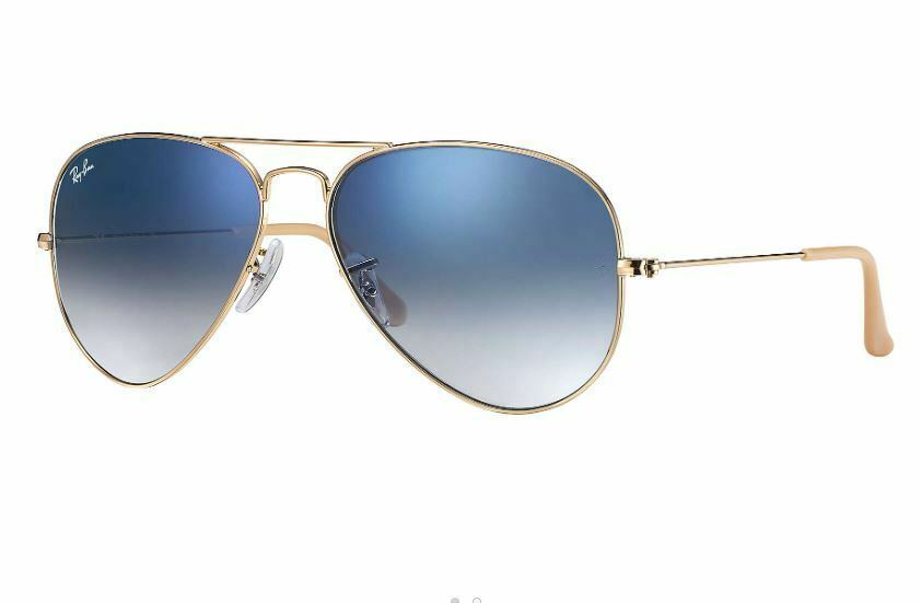 Ray Ban 3025   Aviator  with LIGHT BLUE GARDIENT Lens