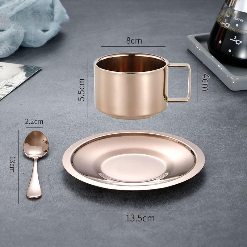 Stainless Steel Coffee Cup Set - High Impact Coffee